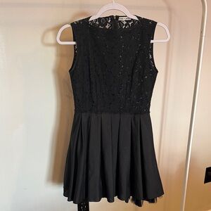 Black Lace Sleeveless Dress